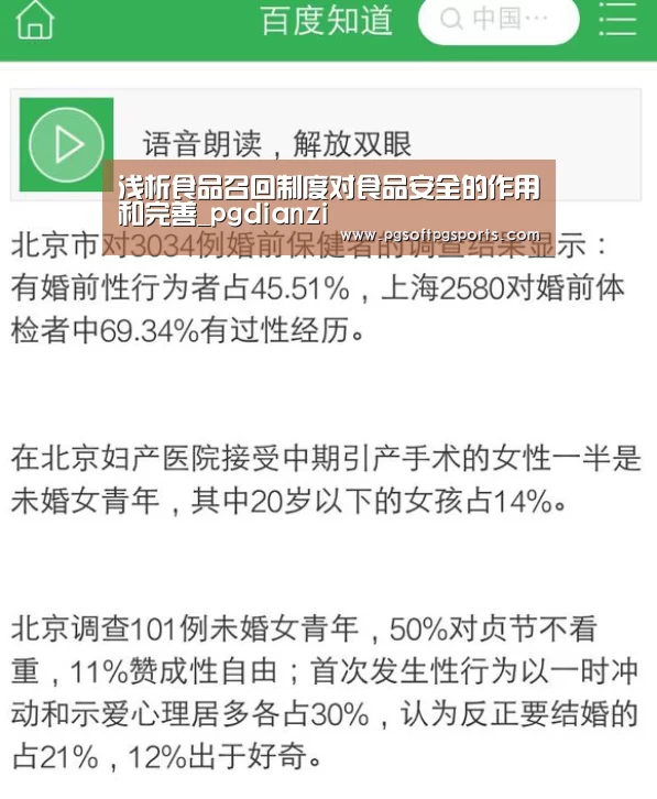 浅析食品召回制度对食品安全的作用和完善_pgdianzi(图3) pg电子麻将胡了官网